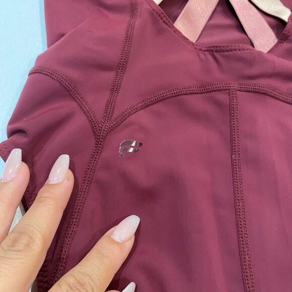 Fabletics Burgundy One Piece Swimsuit Women’s Small - Picture 5 of 6